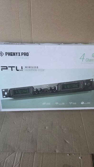 Bezprzewodowy system mikrofonowy Phenyx Pro, 4-kanałowy zestaw mikrofo