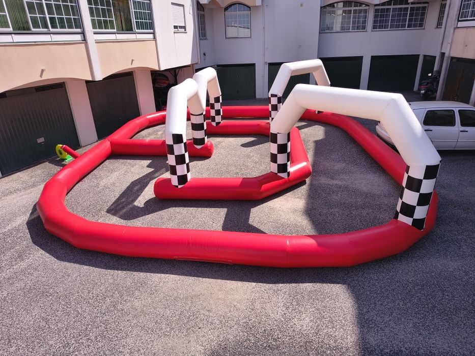 Pista insuflável para Karts, Drift Trikes, etc.
