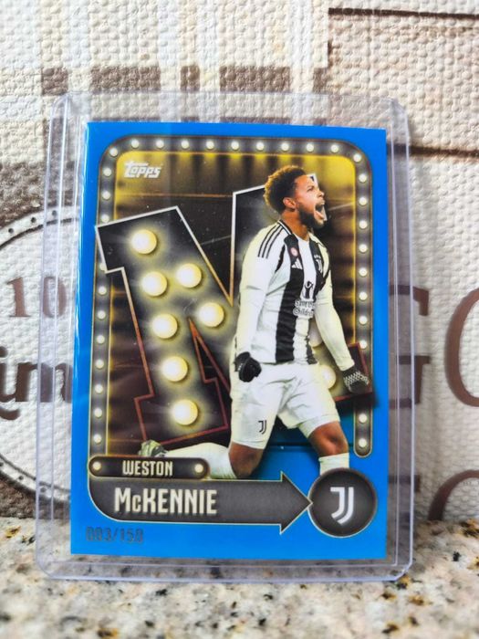 Topps juventus 25/26 Weston Mckennie 003/150 w plastikowym etui