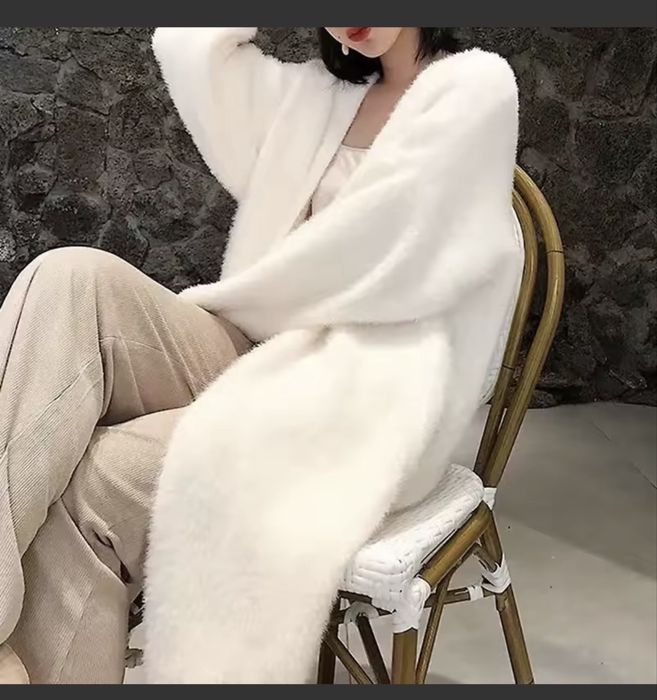 Кардиган плюшевий білий мʼякий