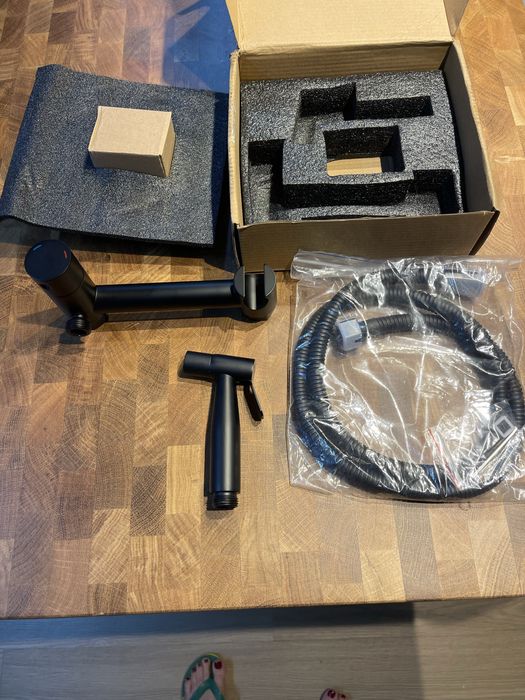 Duche higienica intima quente/fria inox cor PRETO