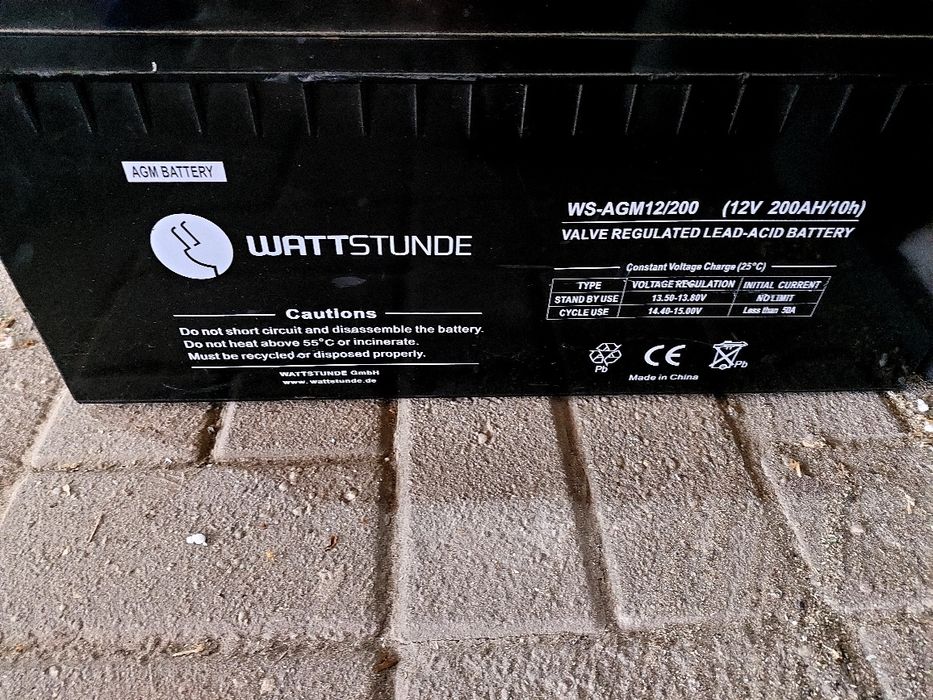 Agm alumulatory 12v200ah magazyn energii