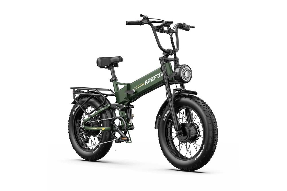 Bicicleta elétrica dobrável fat bike APEFOX RH20 48V 1500W