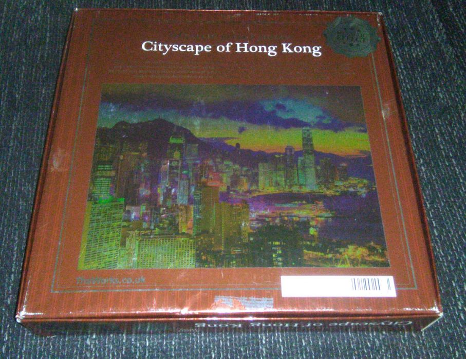 Puzzle Metallic Effect Jigsaw Cityscape of Hong Kong 68x50cm, 1000 el.
