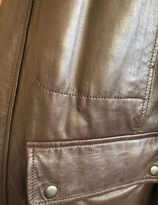 Casaco Homem em pele Massimo Dutti