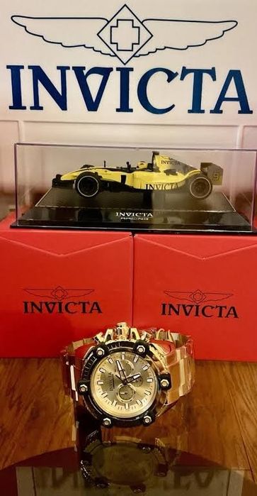Nowy złoty męski zegarek Invicta Coalition Forces  64mm