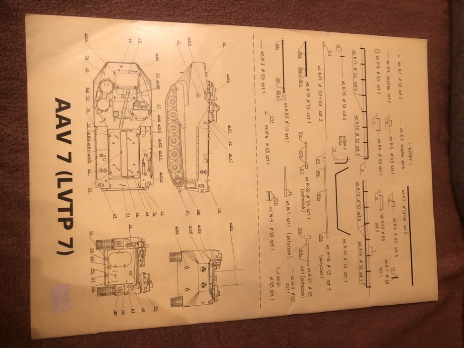 Model kartonowy AAV7 amerykanska amfibia desantowa