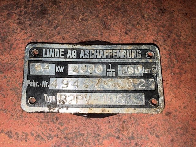 linde B2PV 105 pompa hydrauliczna do koparki