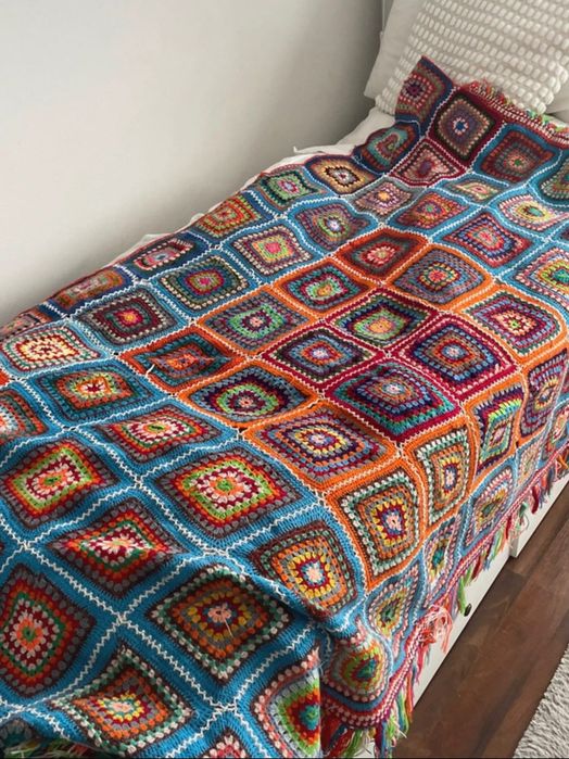 koc narzuta vintage handmade