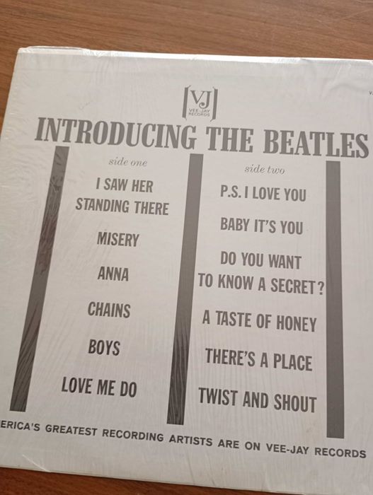 Disco de vinil dos Beatles.
