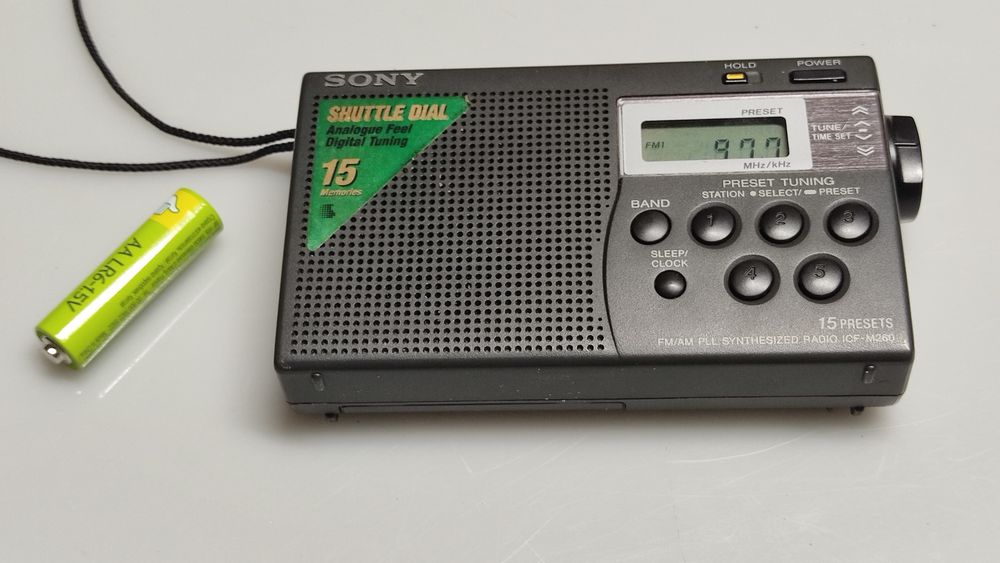 Sony ICF-M260 rádio de bolso transistor