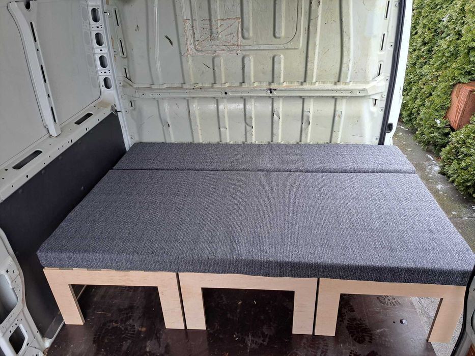 Łóżko do kampera rozsuwane kamperbox  3 skrzynie zabudowa do busa