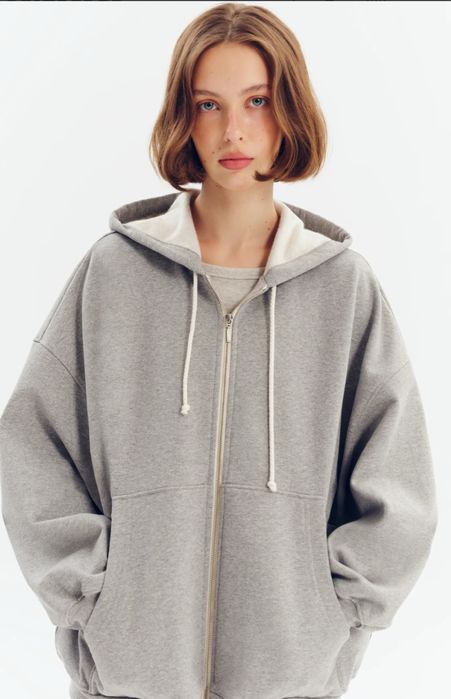 Usual, зіп худі оверсайз утеплене, m-l