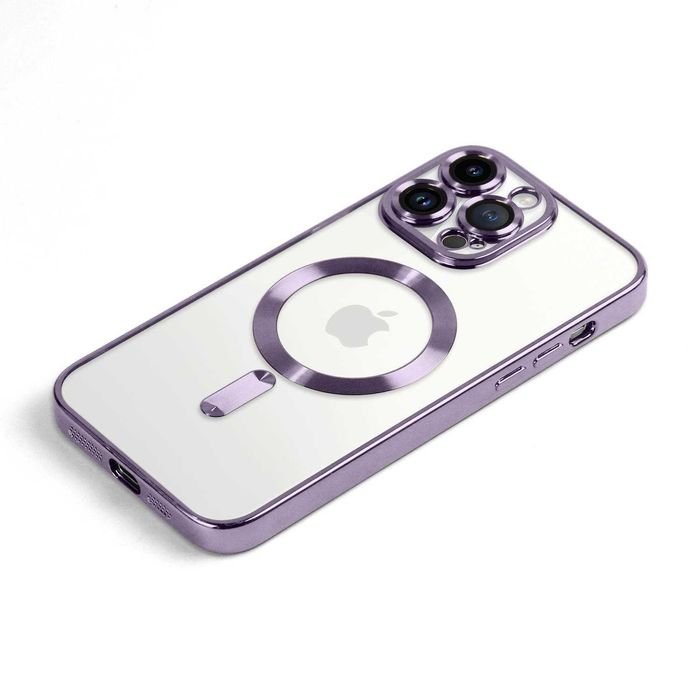 Plecki Etui Iphone 13/14/15 Plus Pro Max Magsafe Magnetyczne J Purpura