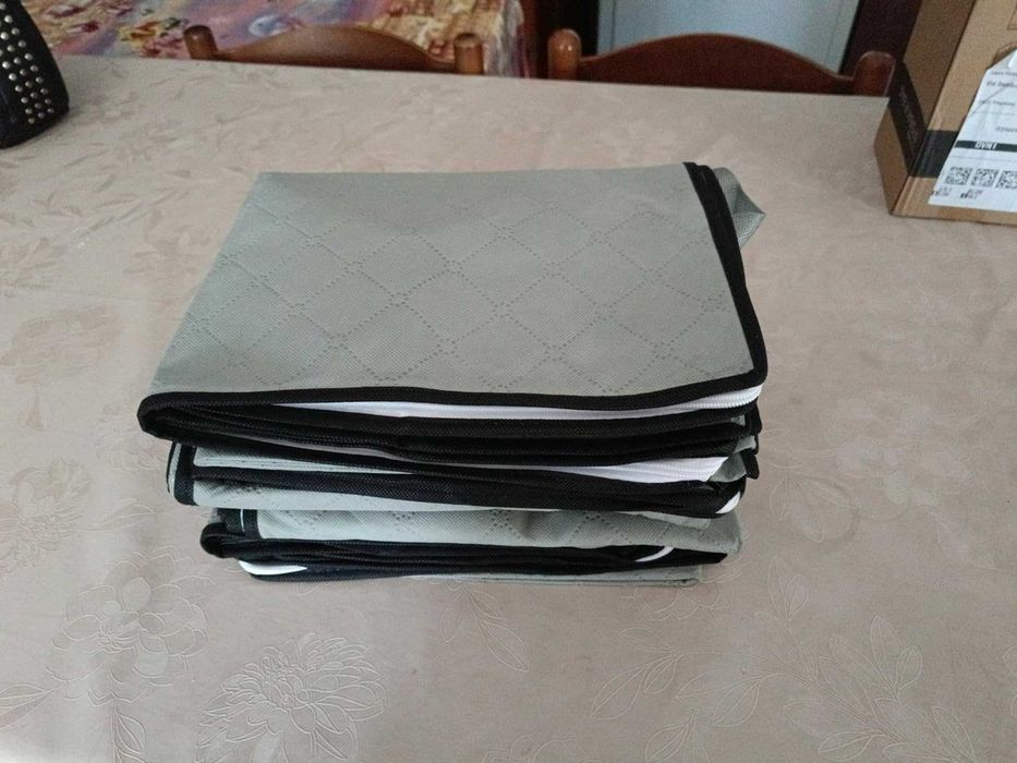 Składane duże pudełka pojemniki do przechowywania 90 L 6 sztuk