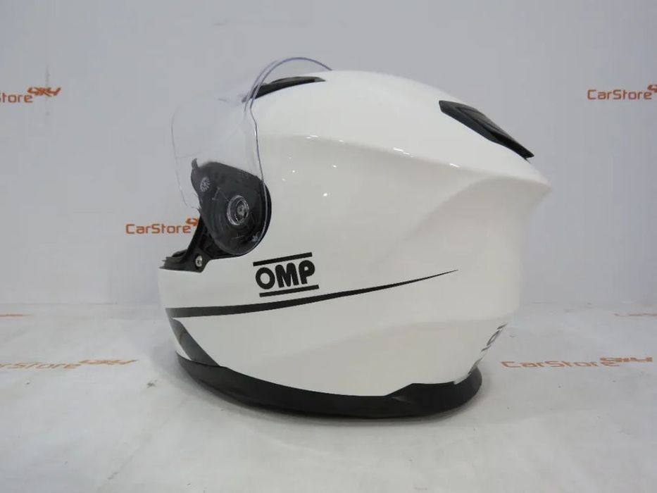 Capacete OMP Circuit EVO Preto Matte + Amarelo + Branco