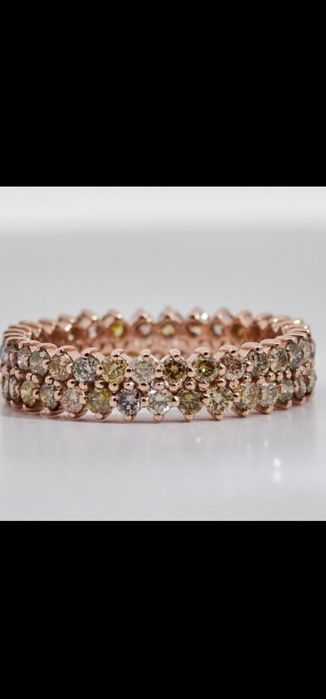 Anel Ouro com Diamantes naturais