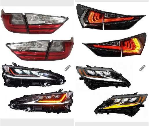 Фари Lexus ES GS, Full Led 3 линзы, USA, комплектом фары фонари ліхтарі лексус оптика гс ес фул лэд ліхтар оптика