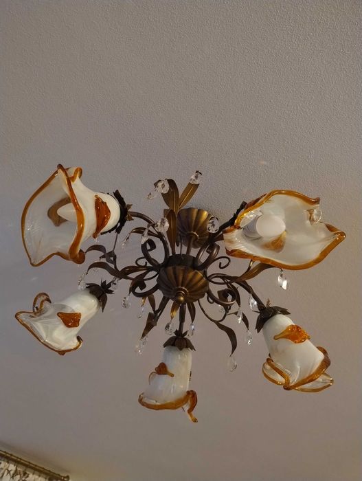 Lampa wisząca żyrandol na 5 żarówek