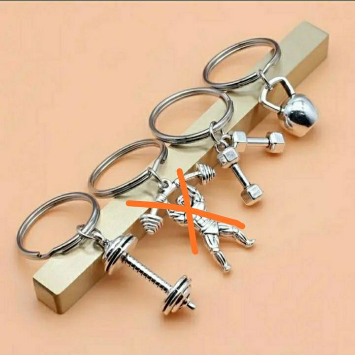 Брелки на ключи, тематика  - фитнес