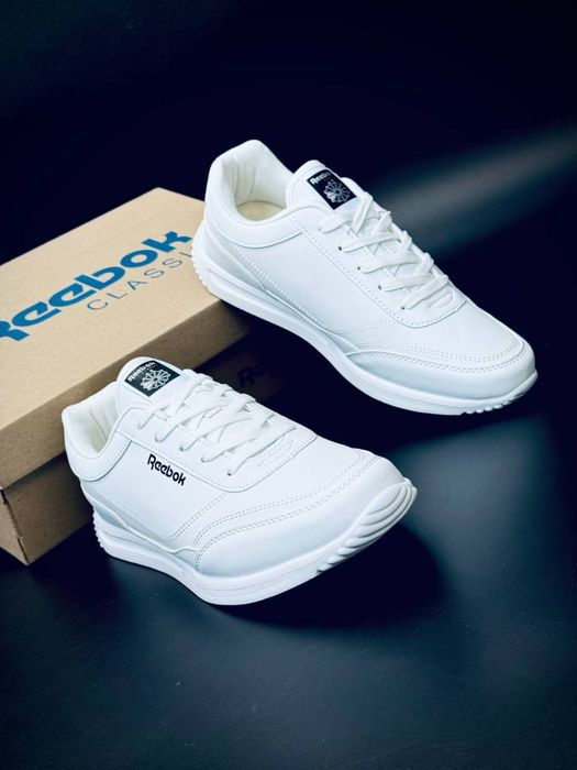 Reebok мужские кроссовки белые кожаные кросовки рибок