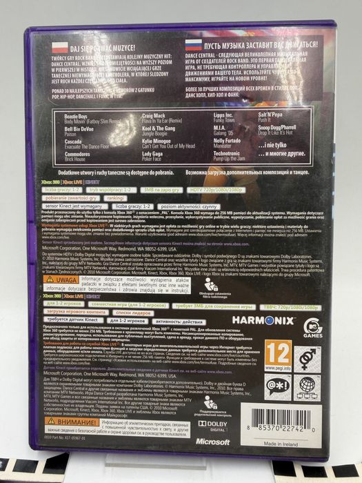 PL Dance Central Kinect Xbox 360 Gwarancja