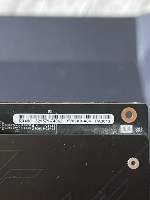 Відеокарта RX480 8gb asus  strix gaming