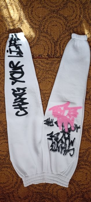 Стильний костюм на флісі для дівчинки 152см білий