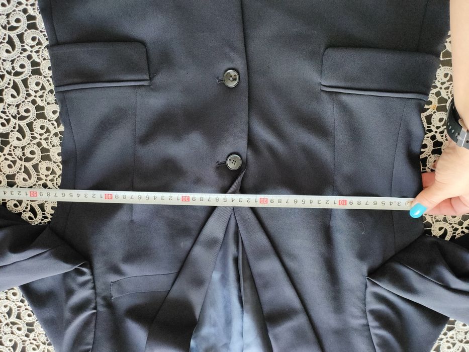 Granatowa marynarka Zara 48
