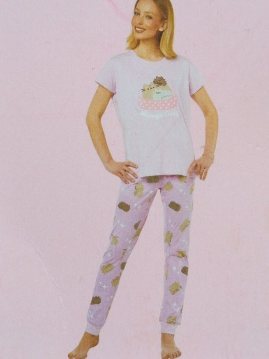 Nowa damska bawełniana piżama z kotem PUSHEEN