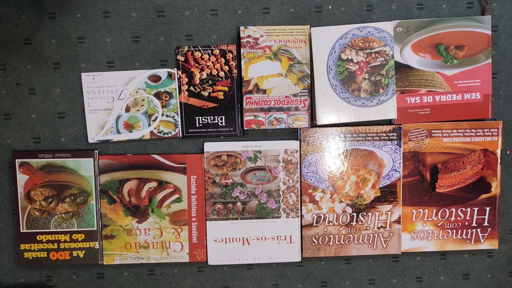 16 livros de culinária - capa dura
