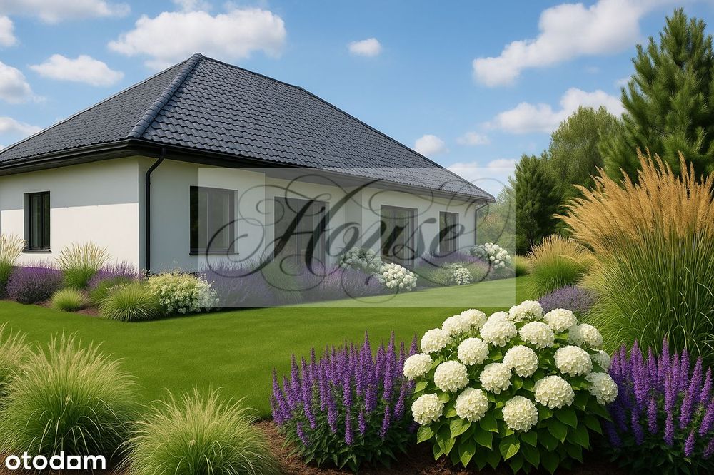 Parterowy dom w pięknej okolicy.