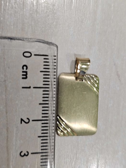 Złota blaszka idealna pod grawer PR 585 2 cm