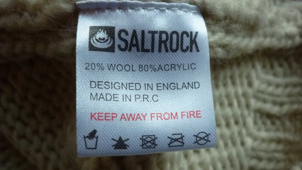 Saltrock- damski sweter z wełną i kapturem  r; XL