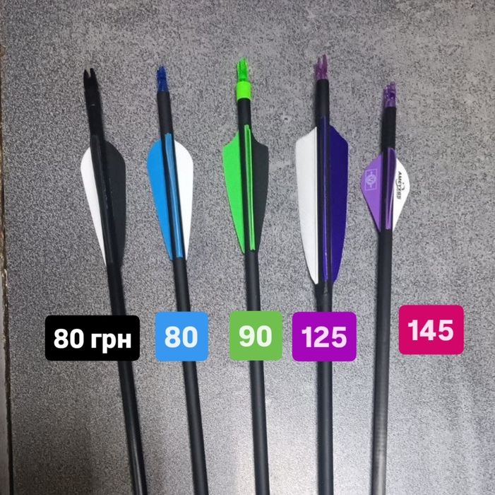 Стріли для стрільби з луку | Скловолокно | Змішаний/чистий карбон