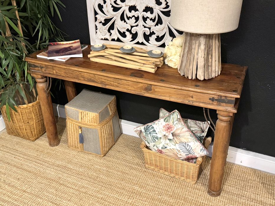 aparador, consola, secretaria, mesa, apoio, oriental, indiano, rustico