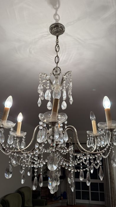 Candeiro cristal antigo
