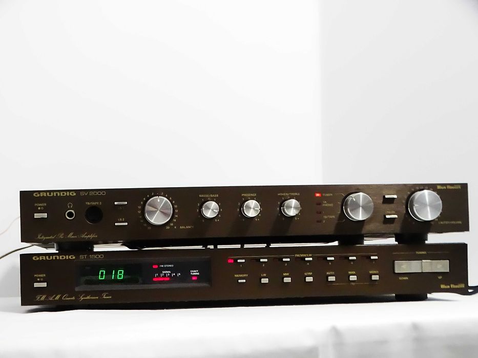 Zestaw wzmacniacz Grundig SV 2000 + tuner radiowy Grundig ST 1500