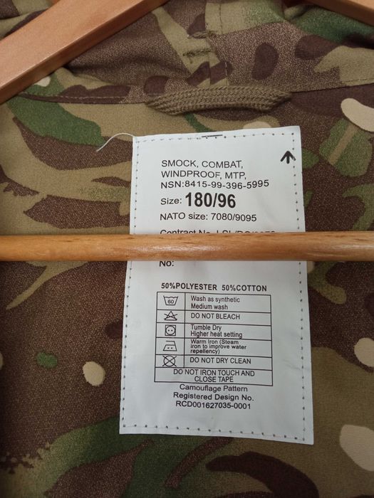 Parka militar smock camuflado MTP Exército Britânico corta vento