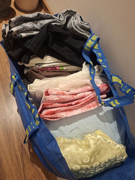 Duża torba tkanin/materiałów