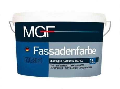 Краска  MGF фасадная латексная М90  14 кг