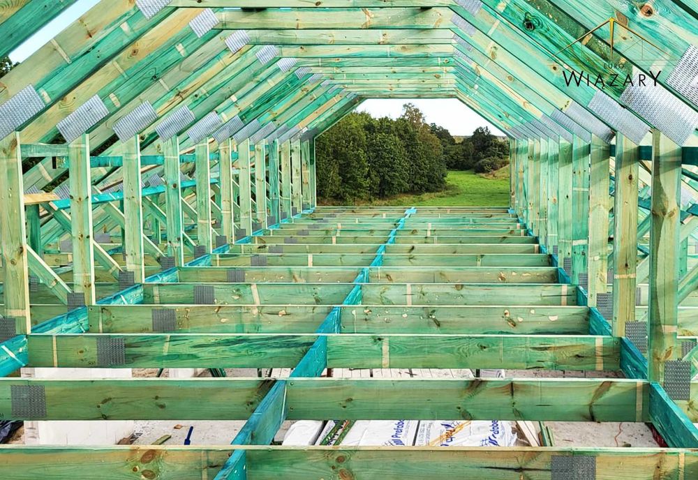 Drewniane wiązary dachowe Projektowanie, produkcja, montaż!