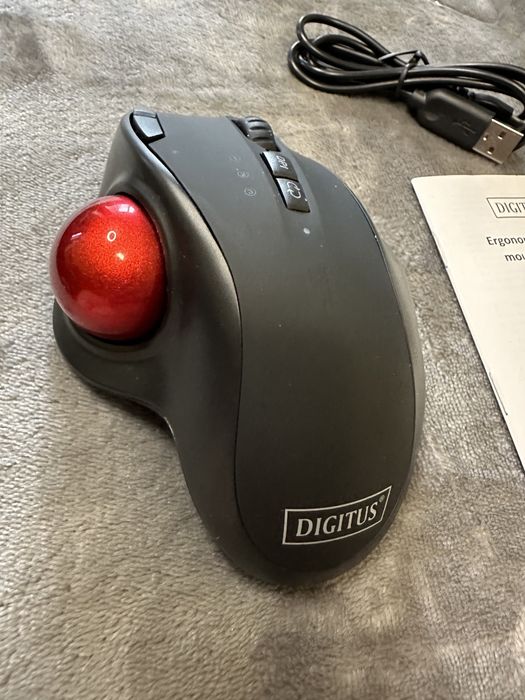 Мишка бездротова DIGITUS Ergonomic trackball Wireless (DA-20156)