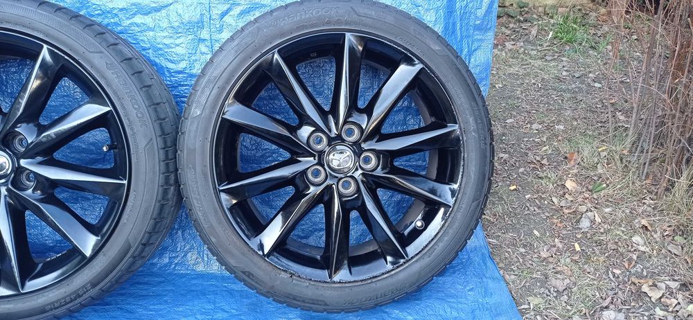 Felgi Koła Aluminiowe MAZDA 215/45/R18 HANKOOK 6mm 5x114.3 KIA HYUNDAI