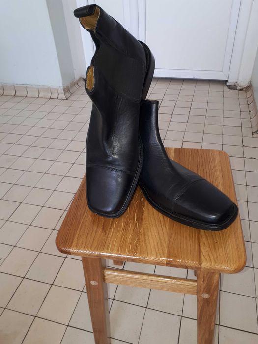 Чоловічі шкіряні чоботи.