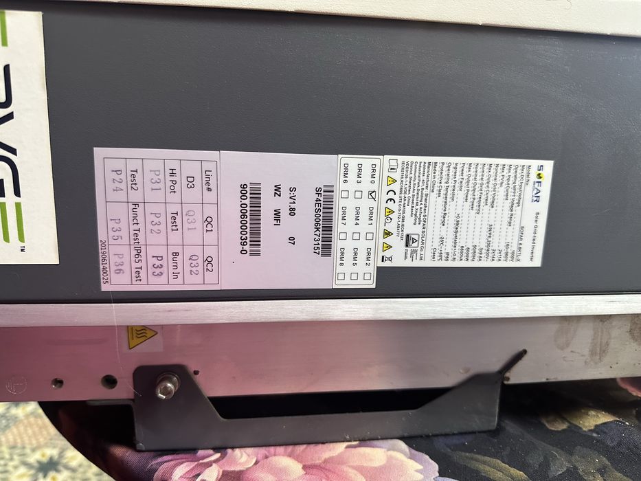 Falownik SOFAR 6.6KTL-X 6 kW 3-fazowy WiFi – sprawny