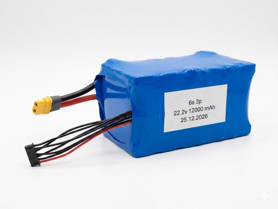 Акумуляторна батарея 6s3p 12000 mAh на EVE 40p для FPV дрона