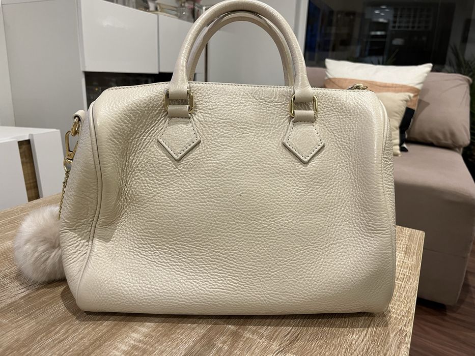 Mala em couro bege - Mia Tomazzi