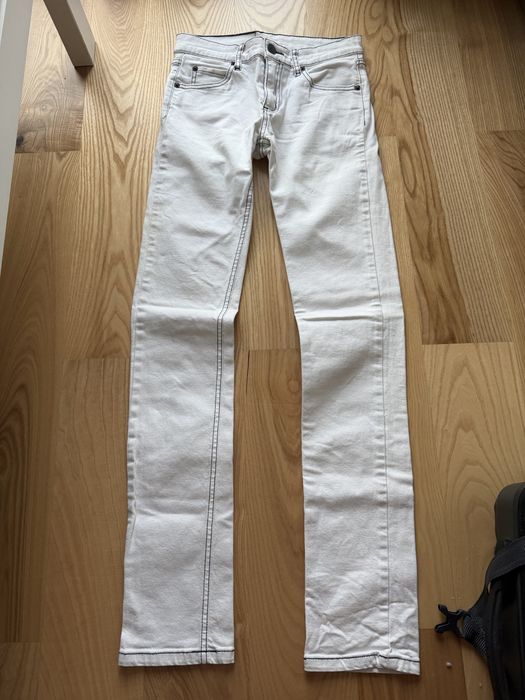 Białe spodnie jeansy Cheap Monday rurki 27/34 XXS y2k vintage