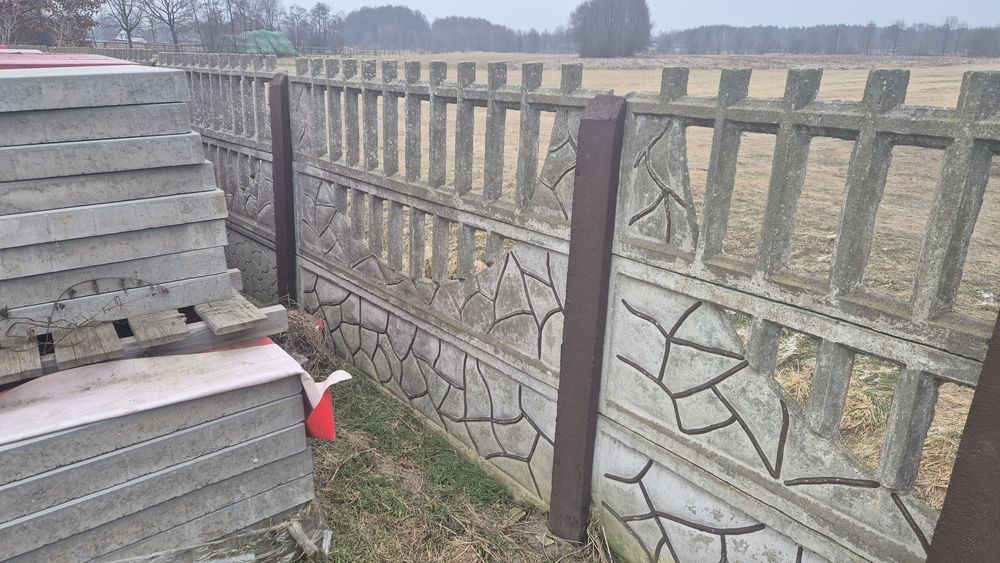 Płot betonowy 150 x210 używany